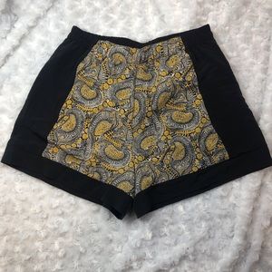 🌴H&M Paisley and Floral Shorts Size 4 slate grey